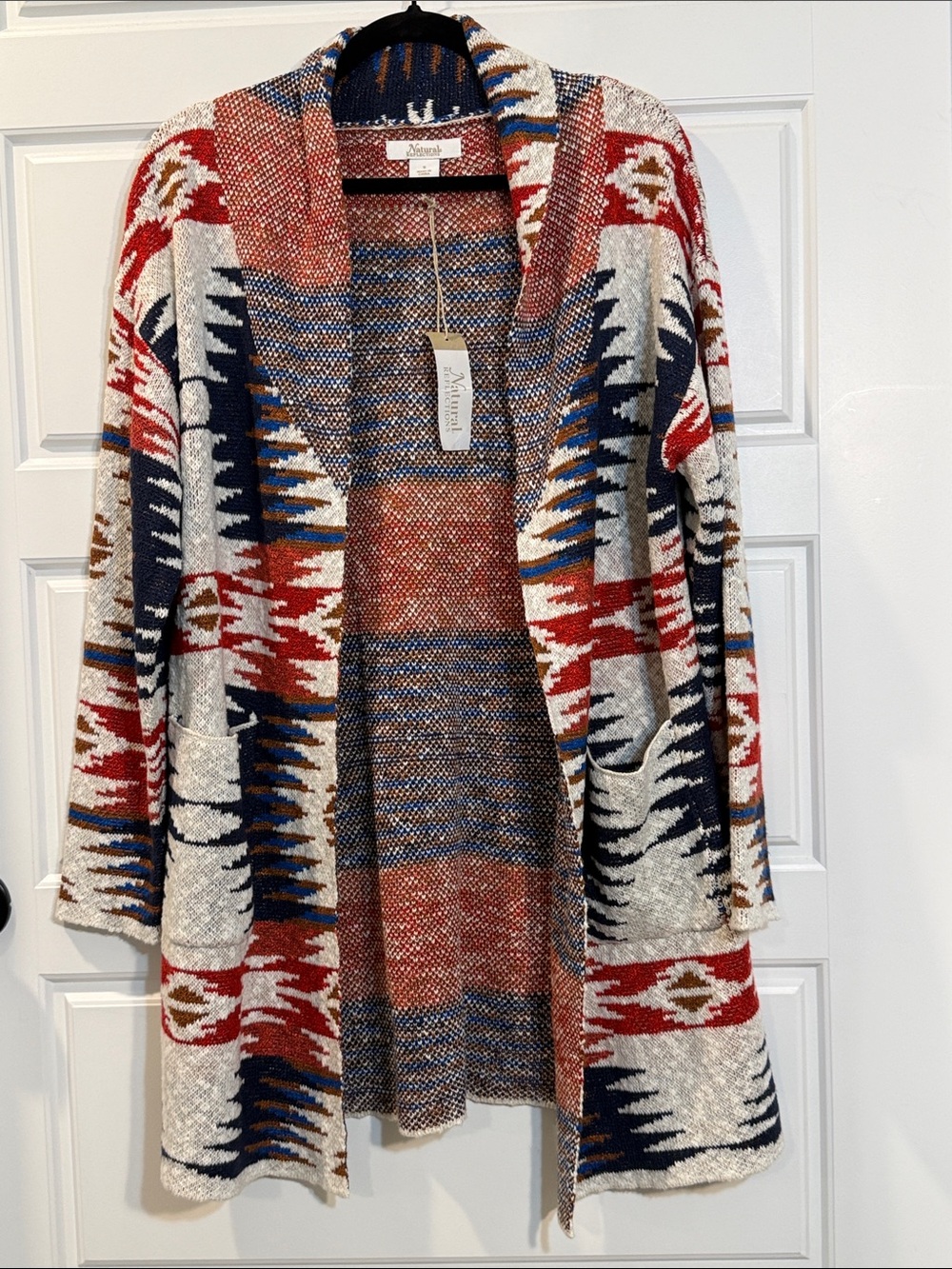 Natural Reflections Aztec Cardigan small NWT